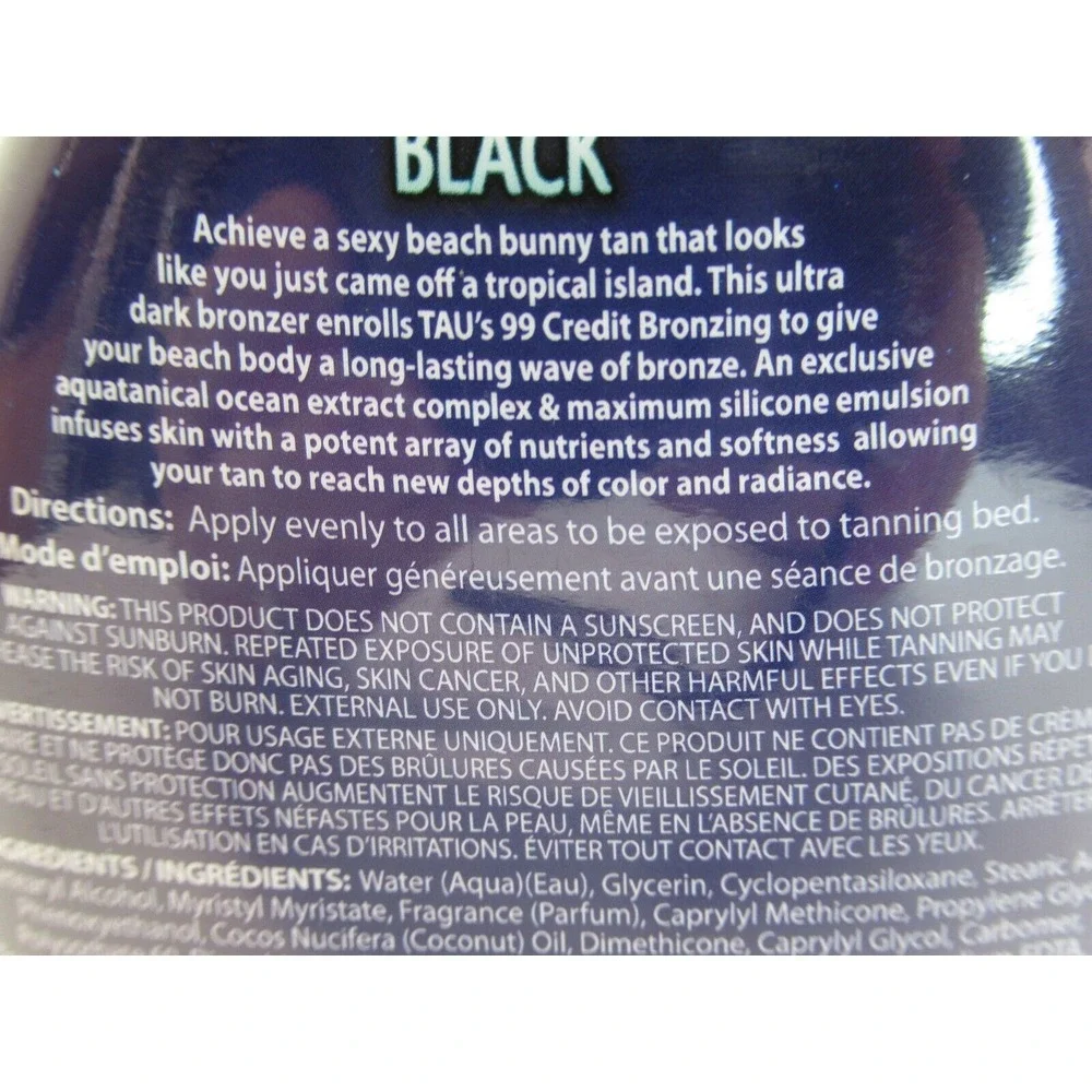Beach Black‎ Tan Asz U Tanning Lotion 13.5 oz 99 Credit Indoor Silicone Bronzer